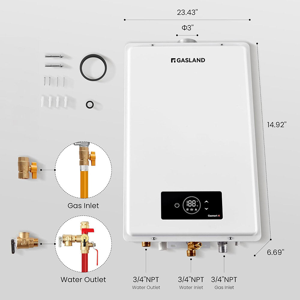 GASLAND Gasmart T Residential Indoor Tankless Propane Gas Water Heater