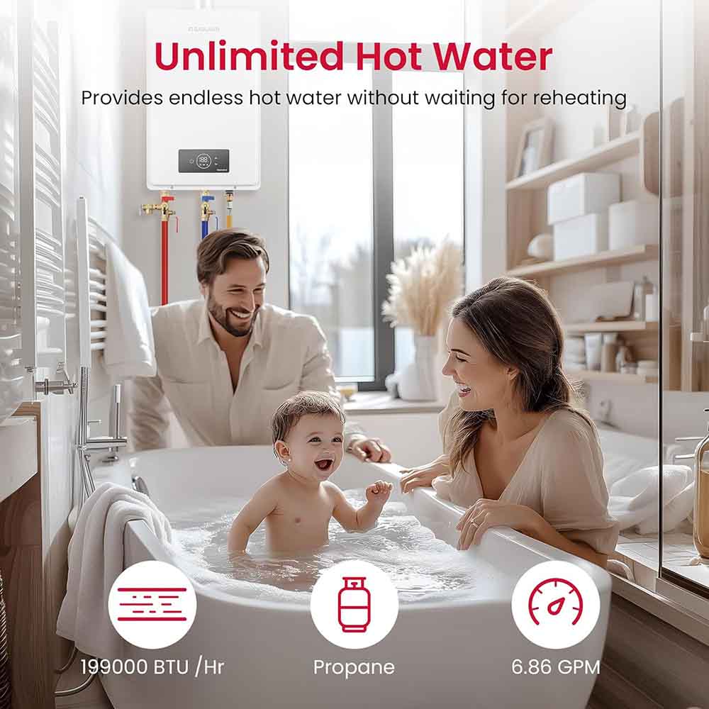 GASLAND Gasmart T Residential Indoor Tankless Propane Gas Water Heater