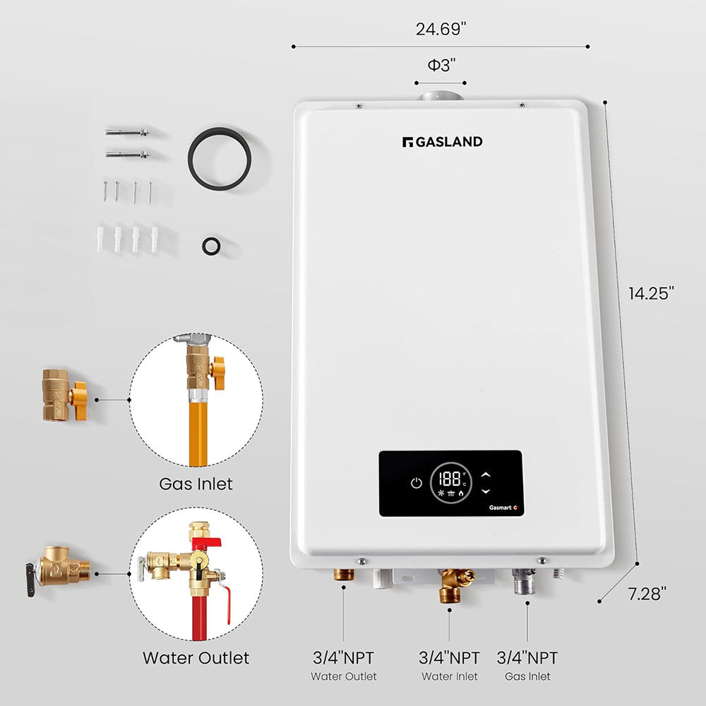 GASLAND Gasmart T Residential Indoor Tankless Propane Gas Water Heater