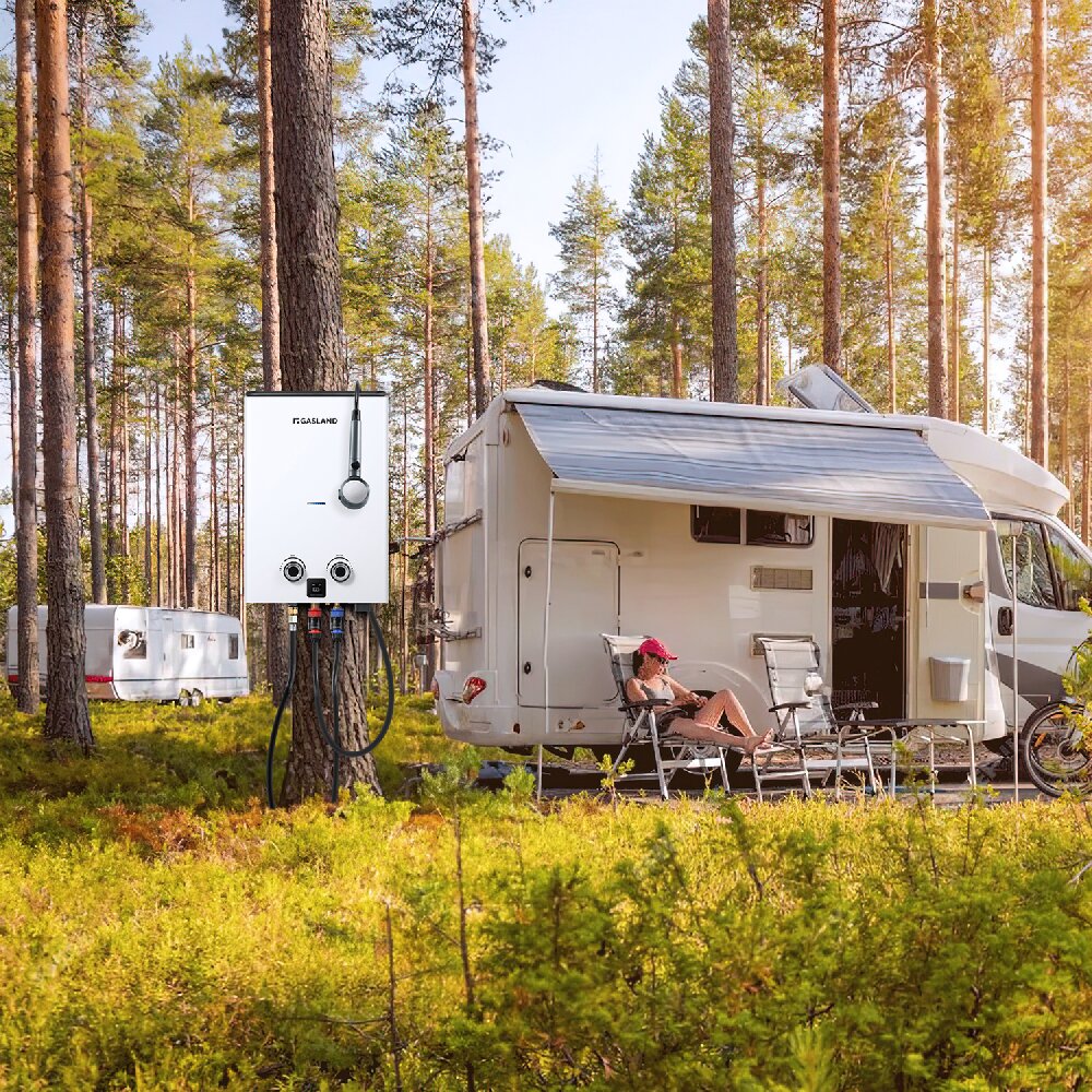 GASLAND 2.64GPM Portable Propane Tankless Camper Water Heater With Pump Kit