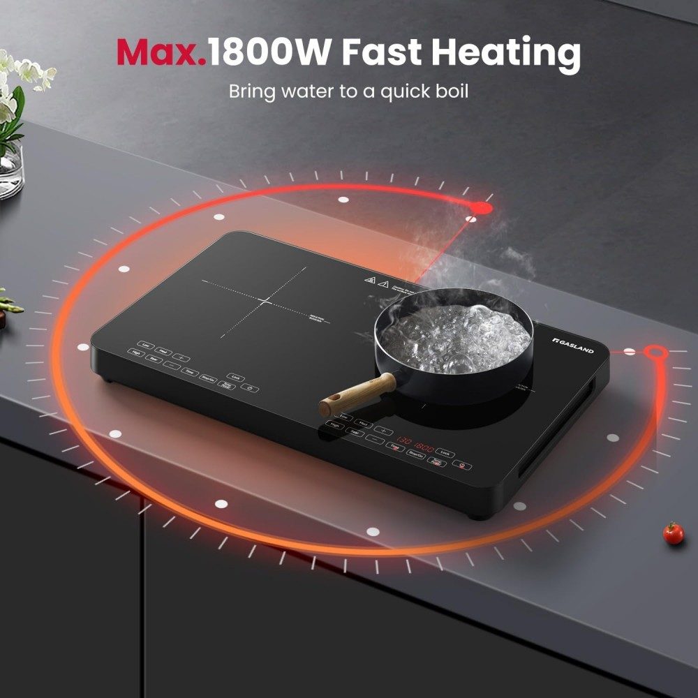 GASLAND 24" Touch Control Portable Induction Cooktop - Double Boost Burner