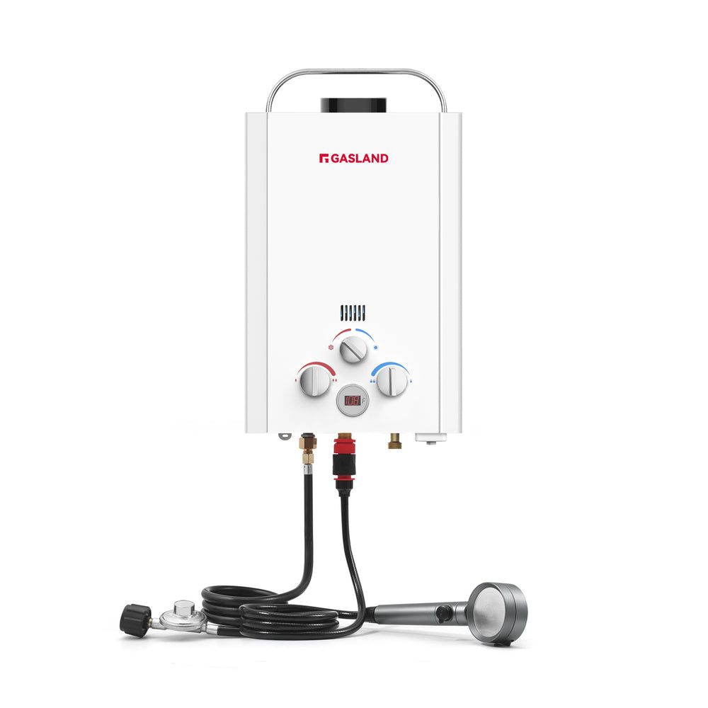 GASLAND Portable Tankless Propane Water Heater - 1.58GPM 6L Digital Screen