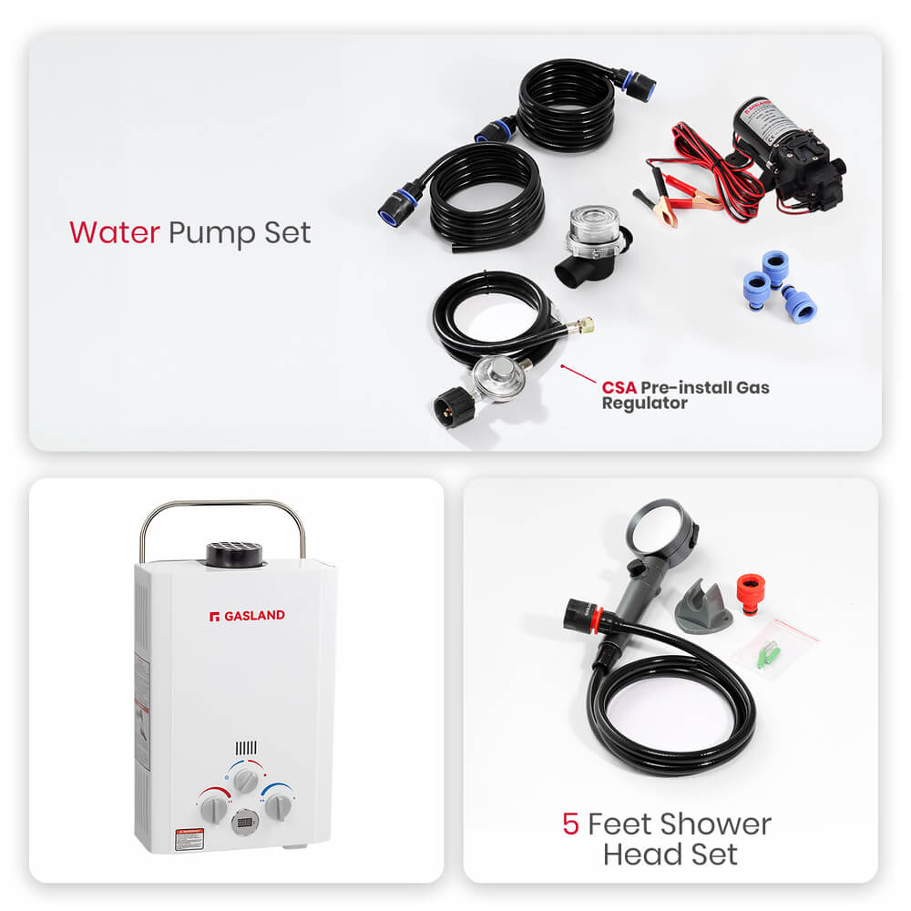 Pro-Style Portable Tankless Propane Gas Water Heater