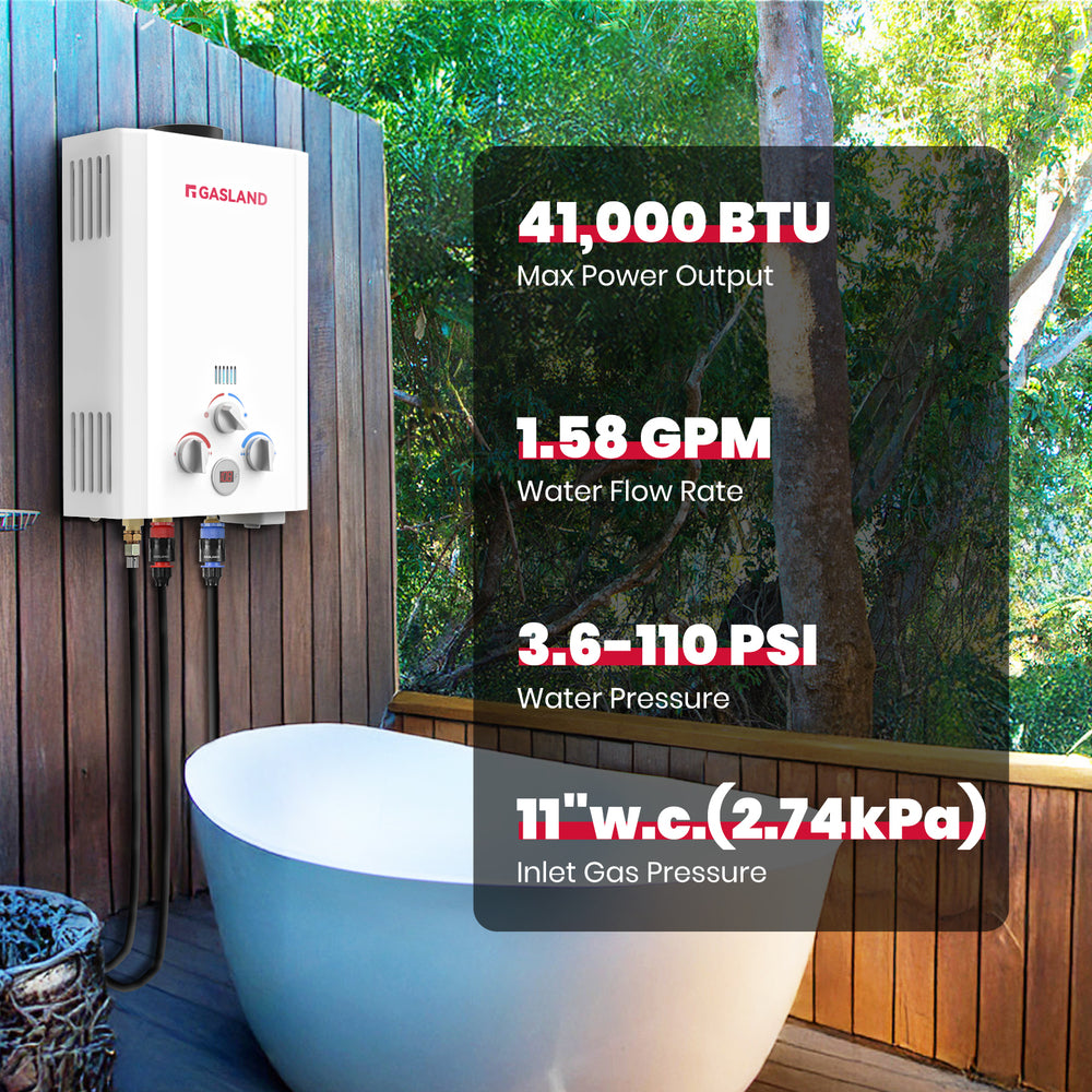 Propane Tankless Water Heater - 1.58GPM 6L Digital Screen