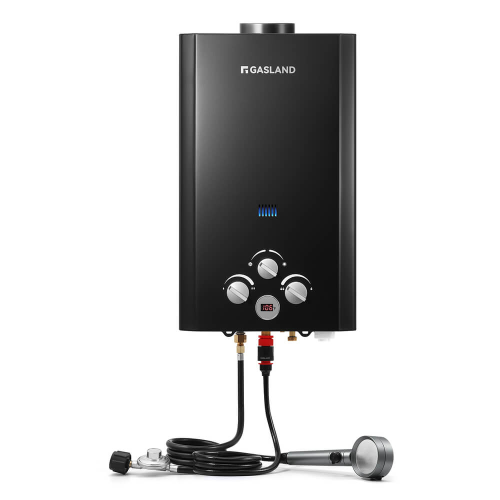 GASLAND Propane Tankless Water Heater - 2.64GPM 10L Black