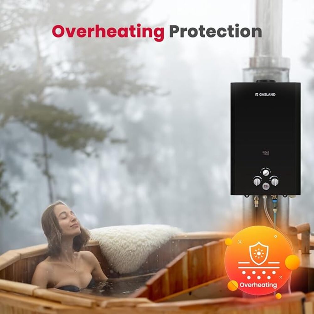 GASLAND Propane Tankless Water Heater - 4.22GPM 16L Digital Screen