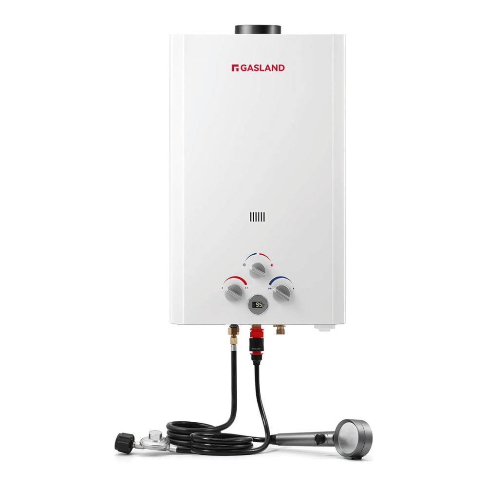 GASLAND Portable Digital Screen Tankless Propane Gas Water Heater - 4.22GPM 16L 110,000BTU