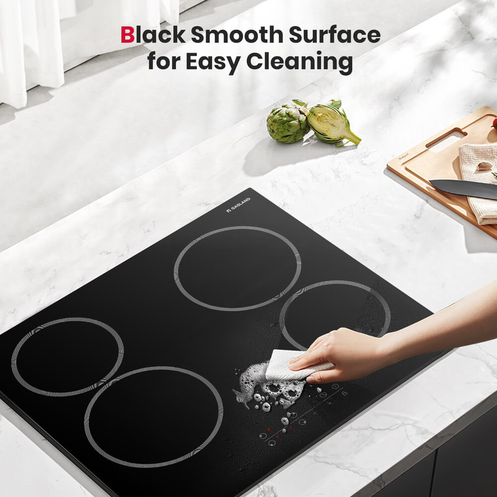 24" 4 Burner Touch Control Ceramic Electric Cooktop