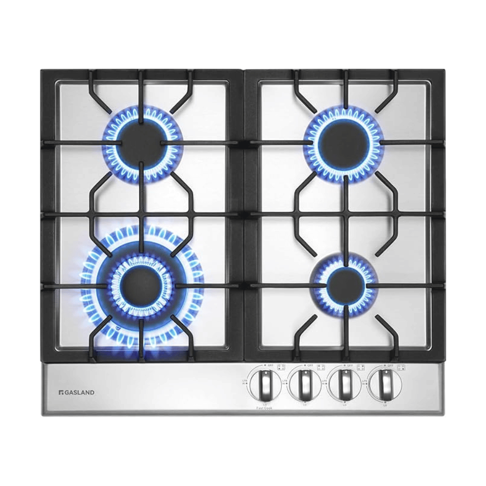 24" 4 Burner Stainless Steel Gas Cooktop