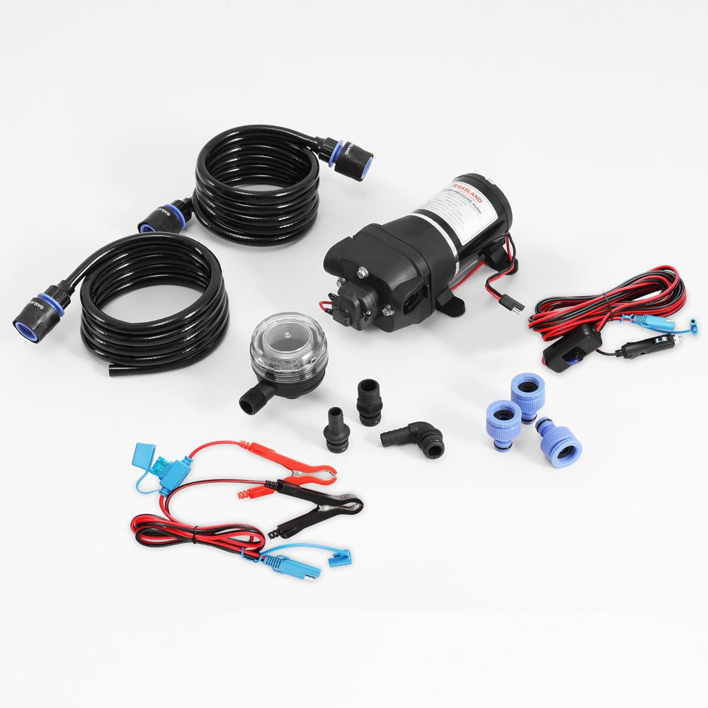 GASALND 3.3GPM 12V DC 40PSI Water Pressure Pump Kit