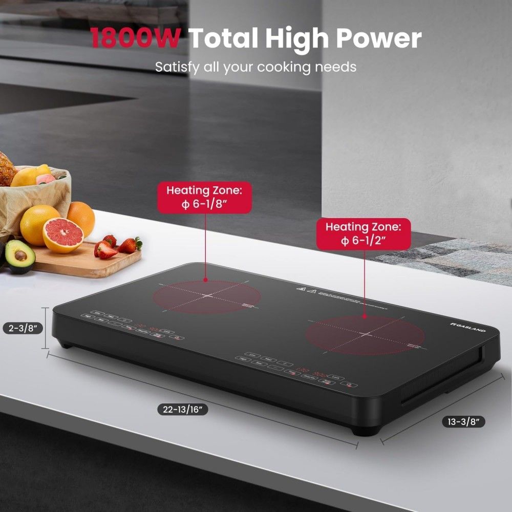 GASLAND 24" Touch Control Portable Induction Cooktop - Double Boost Burner