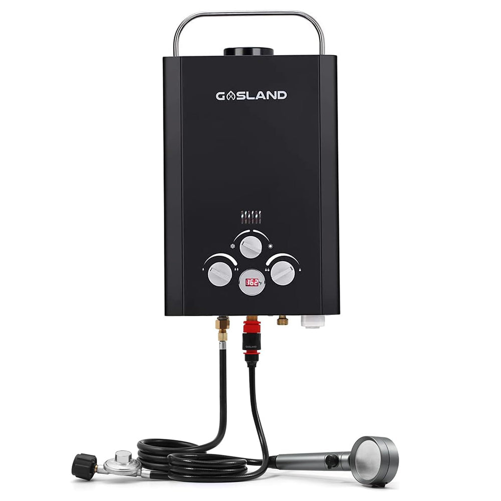 GASLAND Portable Propane Gas Camper Water Heater - 41,000 BTU 1.58GPM 6L Tankless Hot Water