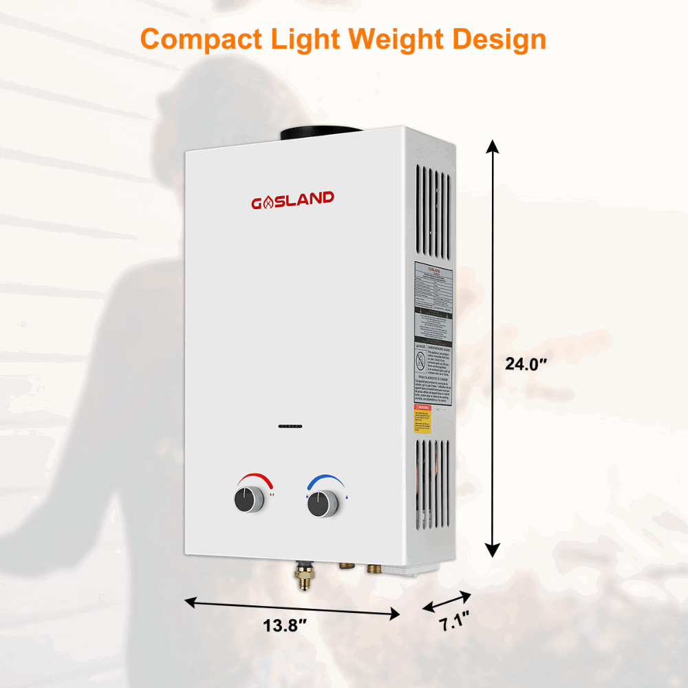 GASLAND 1.32 GPM 5L 34,000BTU Outdoor Portable Tankless Water Heater