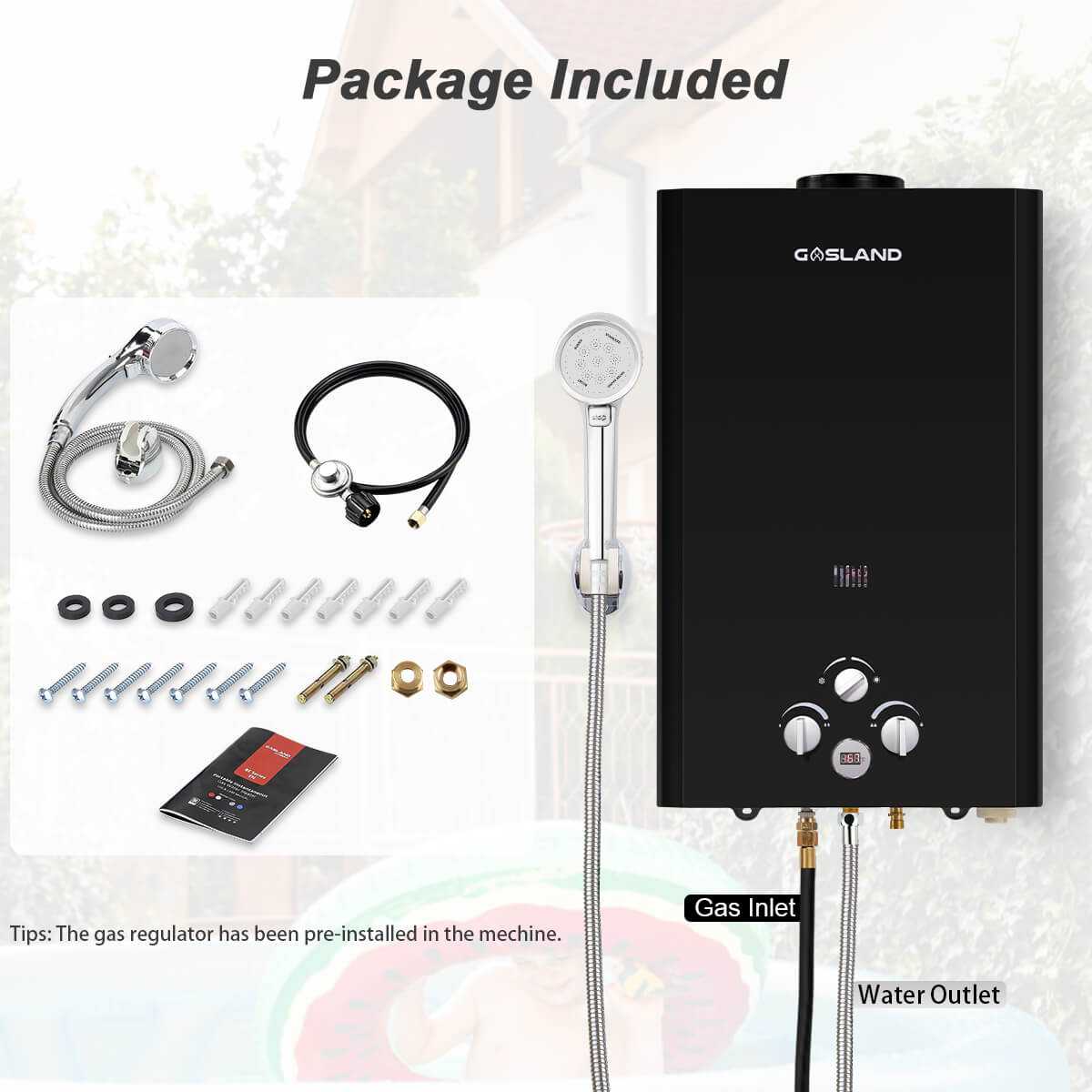 Water Heater-‎BE422B-GASLAND Chef